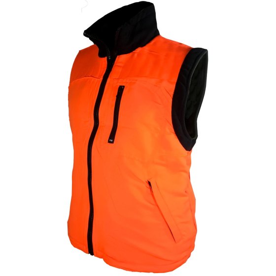Gilet smanicato reversibile micropile antipilling caccia cinghiale neve montagna