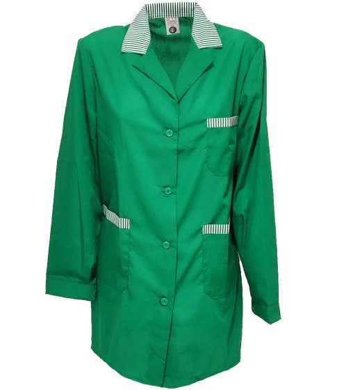 Camice grembiule donna cotone vari colori vestaglia pulizie maestra scuola asilo lavoro personalizzabile