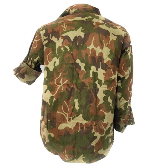 Camicia casacca militare croata mimetica cotone uomo slim - Personalizzabile con il tuo logo