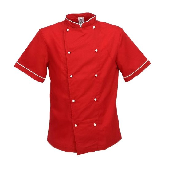 Giacca cuoco chef lavoro cucina ristorante estiva mezze maniche alimentari - Personalizzabile con il tuo logo