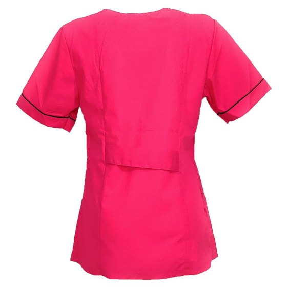 Camice zip abbigliamento lavoro parrucchiera centro estetico donna massaggi slim - Personalizzabile con il tuo logo