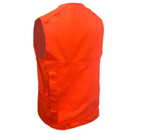 Gilet smanicato alta visibilita' policotone caccia multitasche made in Italy