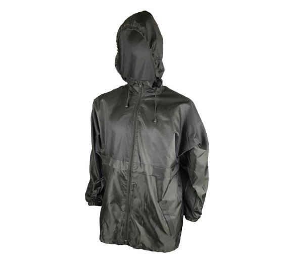 Giacca giubbino impermeabile antivento nylon antipioggia caccia moto pesca