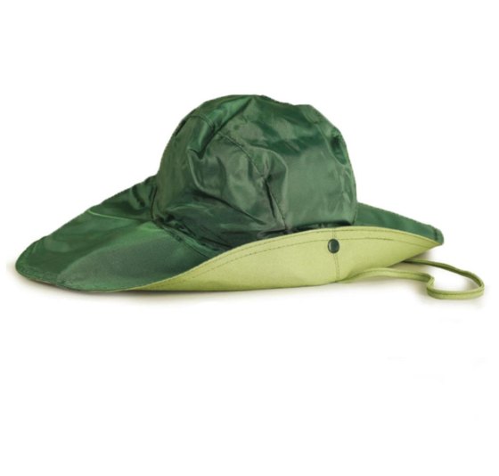 Cappello falda larga caccia pesca impermeabile nylon antipioggia taglia unica