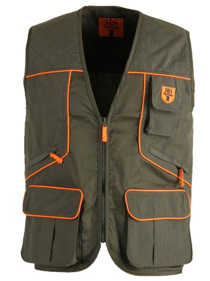 Gilet smanicato caccia verde cerniera cacciatora uomo abbigliamento tecnico - Personalizzabile con il tuo logo