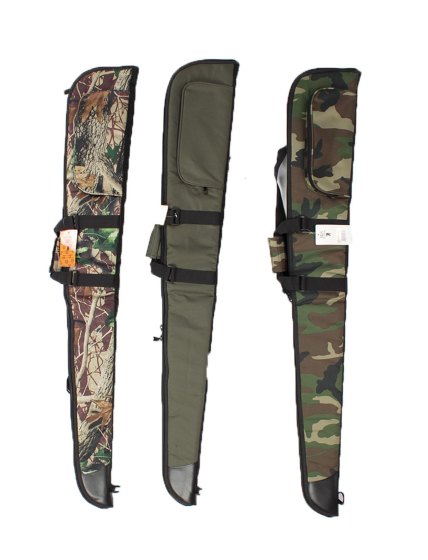 Fodero fucile imbottito mimetico bosco verde caccia sport