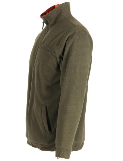 Maglia maglione caccia reversibile verde abbigliamento tecnico arancio - Personalizzabile con il tuo logo