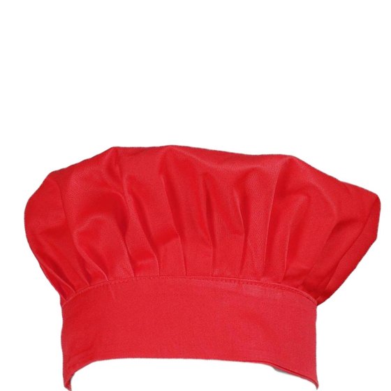 Cappello cuoco chef ristorazione cucina pizzaiolo pizzeria cotone colore bianco - Personalizzabile con il tuo logo