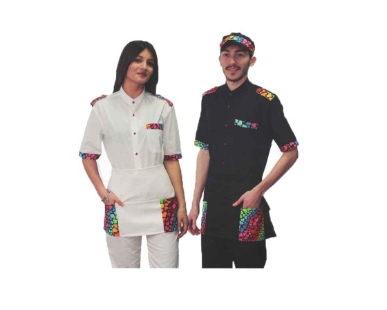 Camicia donna e uomo unisex maniche corte love me rubacuori chiosco bar ristorante 3 fantasie dalla xs alla xl bianco nera