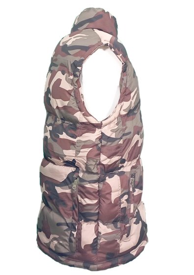 Gilet imbottito caccia mimetico smanicato montagna neve militare foderato - Personalizzabile con il tuo logo