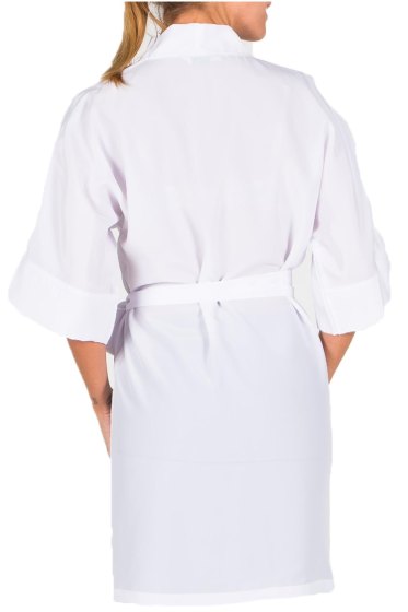 Kimono casacca camice divisa estetista parrucchiere lavoro massaggi cotone - Personalizzabile con il tuo logo