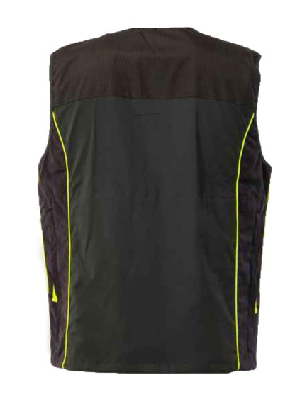 Gilet smanicato cotone tessuto tecnico impermeabile carniere richiudibile caccia - Personalizzabile con il tuo logo