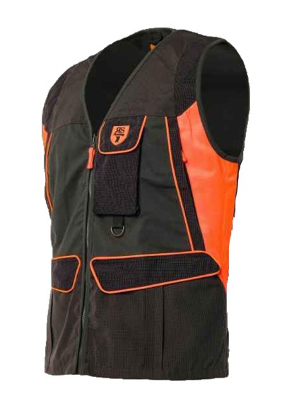 Gilet smanicato cotone tessuto tecnico impermeabile carniere richiudibile caccia - Personalizzabile con il tuo logo