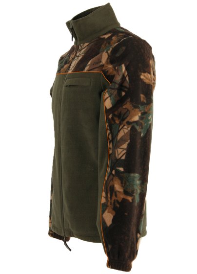 Maglione pile zip maglia termica calda neve montagna bosco uomo - Personalizzabile con il tuo logo