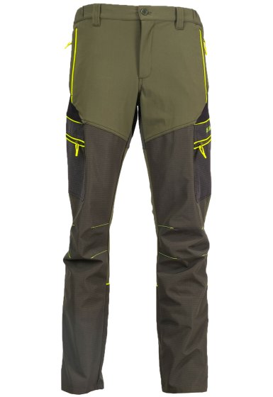 Pantalone in cotone elasticizzato fluo teflon caccia abbigliamento tecnico uomo