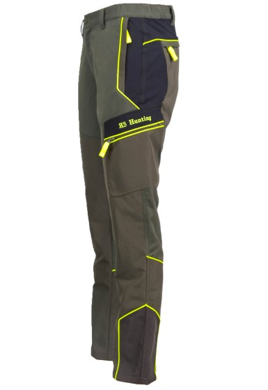 Pantalone tessuto tecnico elasticizzato impermeabile caccia pesca moto uomo