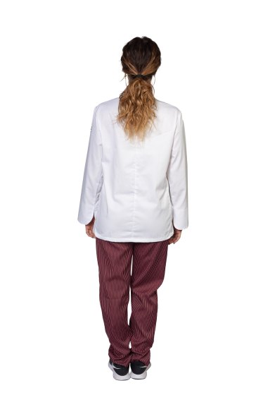 Giacca casacca chef cuoco donna cotone ristorazione lavoro cucina femminile - Personalizzabile con il tuo logo