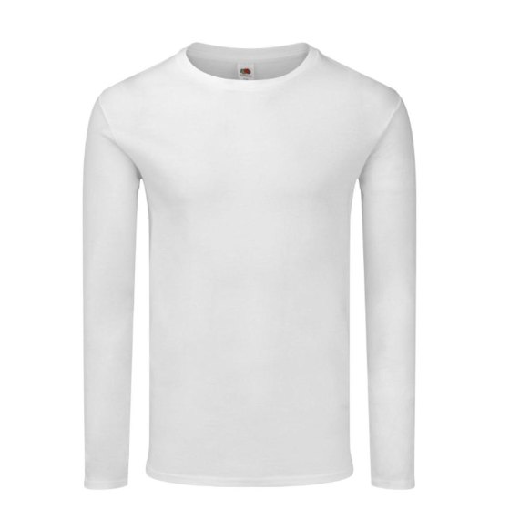 T-Shirt manica lunga uomo girocollo 100% cotone  vari colori da S a 3 XL STAMPA DIRETTA su tessuto o dtf