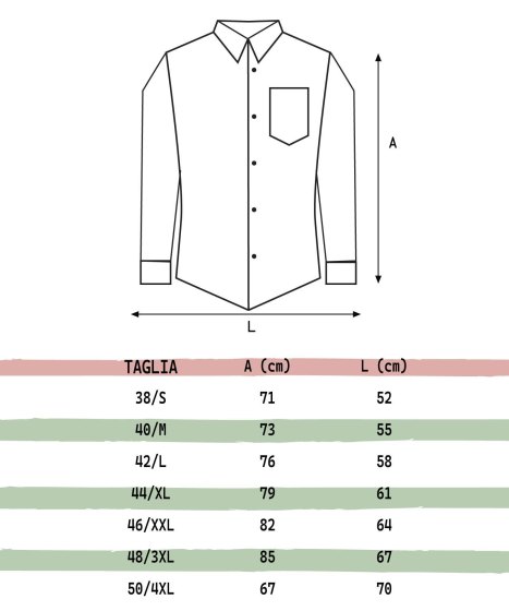 Kit Completo Uomo per Camerieri con Grembiule in Jeans e Camicia disponibile dalla taglia XS alla XXL made in italy