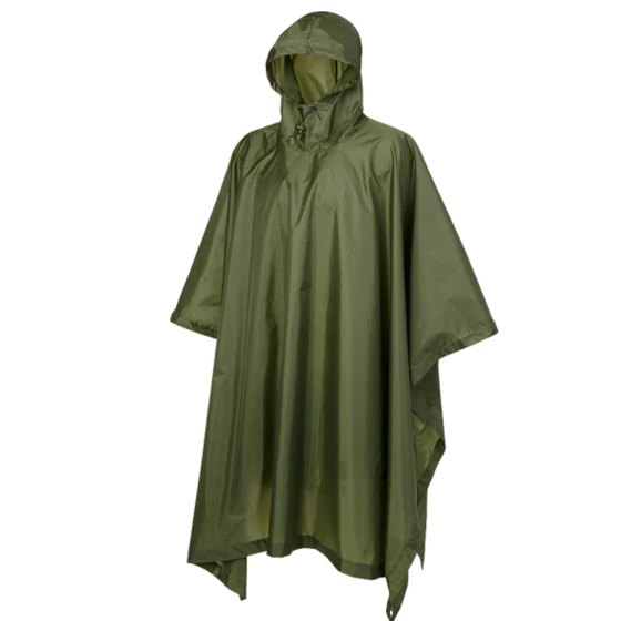 Poncho impermeabile cappuccio Campeggio Ciclismo caccia outdoor antipioggia