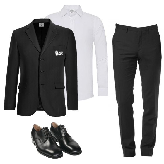 Kit completo Classico da uomo in fresco lana giacca camicia pantaloni e scarpe personalizzabile
