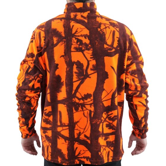 Maglione maglia Micropile isolamento termico caccia arancio colori tecnico