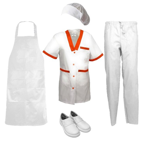 Divisa donna da lavoro  Ideale per caseifici, laboratori e supermercati Personalizzabile con il tuo logo per un look professionale e su misura