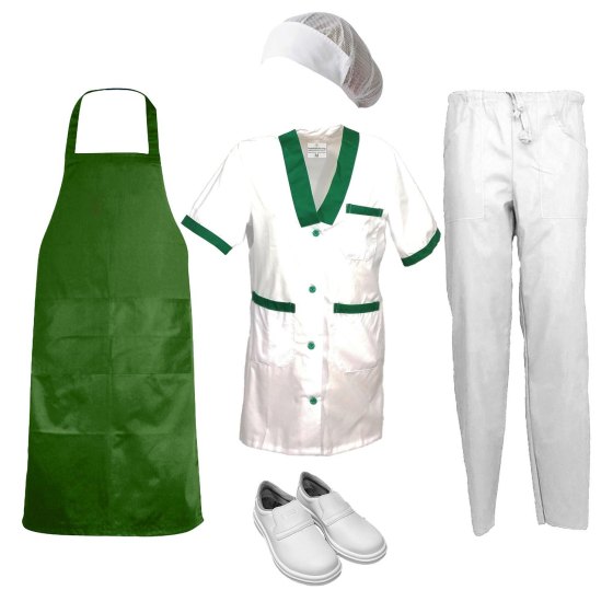 Divisa donna da lavoro  Ideale per caseifici, laboratori e supermercati Personalizzabile con il tuo logo per un look professionale e su misura