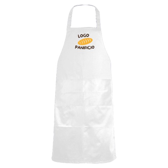 Completo uomo per Panetteria lavoro Bancone con camice casacca Pantalone e Grembiule Personalizzabile con logo e nome