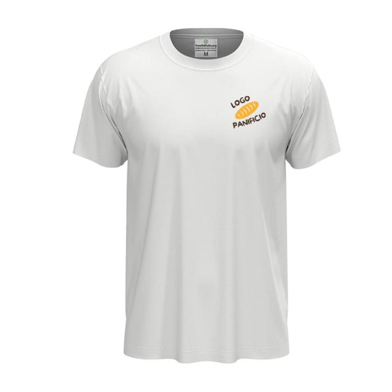 Kit completo Uomo per Panetteria Bancone fornaio con Casacca t-shirt Pantalone e Grembiule Personalizzabile con logo e nome