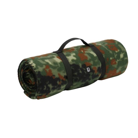 Coperta coperta plaid mimetico militare flecktarn verde pile calda campeggio outdoor