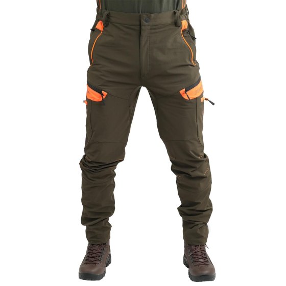 Pantaloni tecnici pantalone robusto comodo elasticizzato traspirante abbiagliamento caccia
