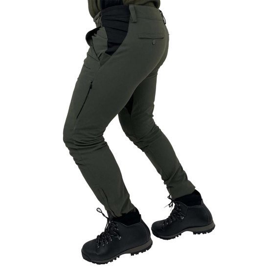 Pantalone pantaloni elastici SlimFit da caccia uomo in tessuto stretch Idrorepellente leggero