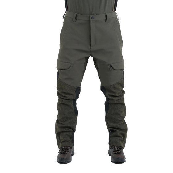 Pantalone pantaloni microfibra impermeabile traspirante antirovo antispino caccia tecnico