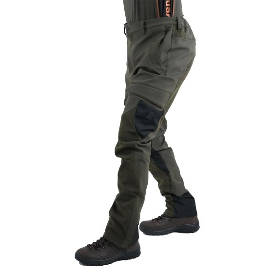 Pantalone pantaloni microfibra impermeabile traspirante antirovo antispino caccia tecnico