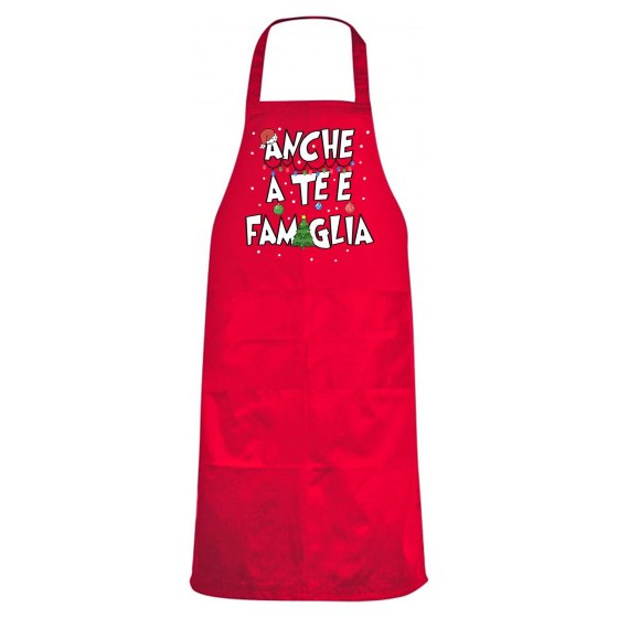 Grembiule Natalizio paravanti Cucina stampa Regalo per feste Natale ristoranti bar scuola cotone