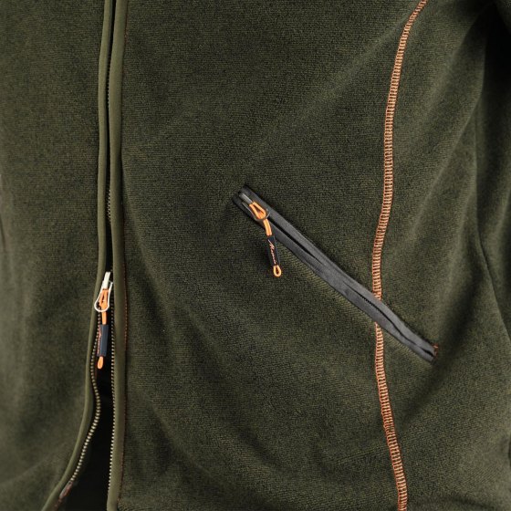 Giacca maglia pile tecnica cerniera traspirante caccia antivento abbigliamento sportivo