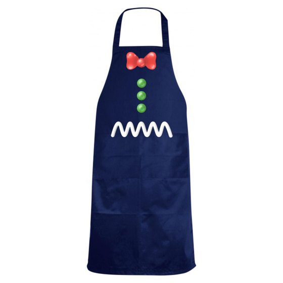 Grembiule cucina con stampa da Babbo Natale pittore natalzio chef cuoco regolabile accessorio ristorazione