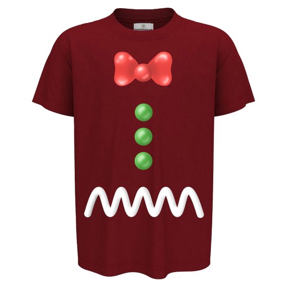 T-Shirt maglia mezza manica bambino girocollo Babbo Natale elfo infanzia abbigliamento Natalizio bambini