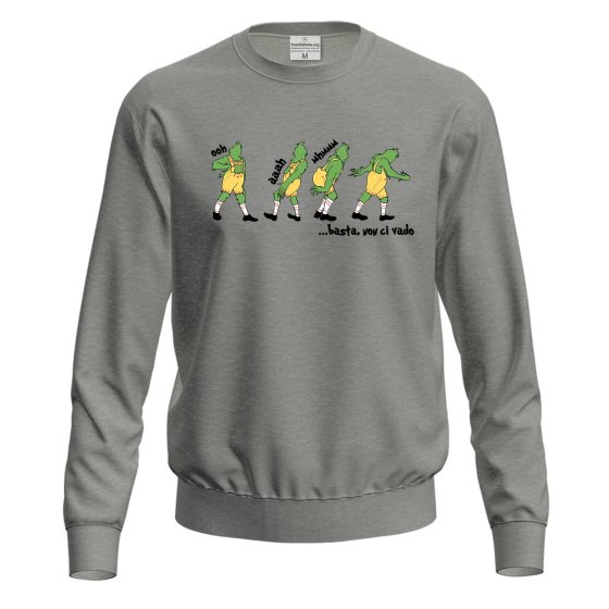 Felpa Unisex con Stampa Natalizia maglione fumetto Natale moda festivita' abbigliamento