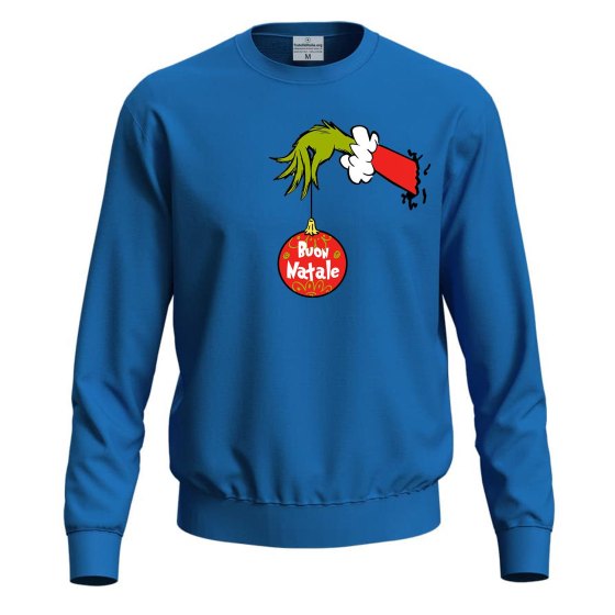 Felpa Natalizia Unisex Maglione Buon Natale uomo donna invernale girocollo