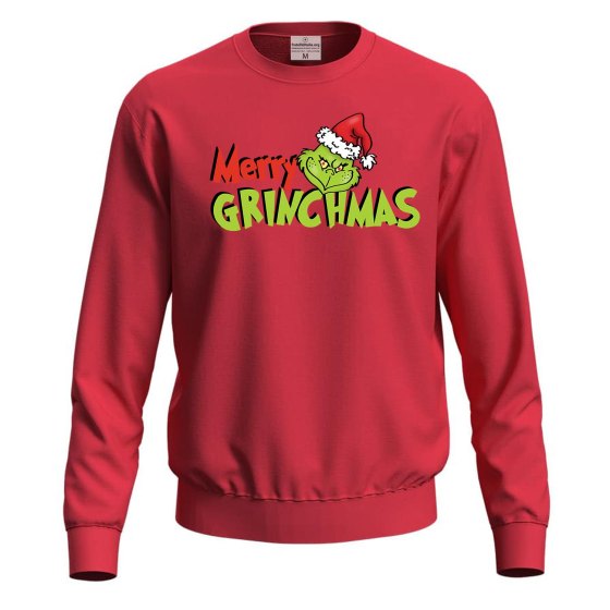 Felpa maglia Natale Unisex Stampa personaggio a Tema Festivo Regalo Merry Christmas
