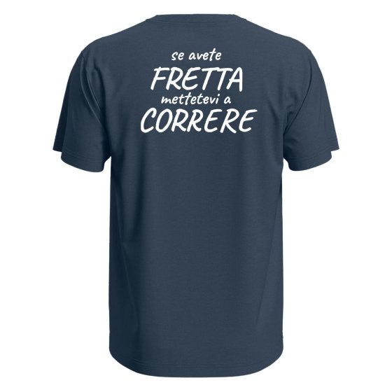 T-shirt maglia mezza manica stampa correre corsa running uomo donna sport idea regalo