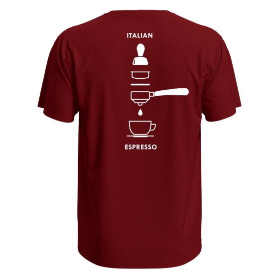 T-shirt unisex Mezza Manica Stampa ITALIAN ESPRESSO caffe' barista caffetteria bar idea regalo uomo donna