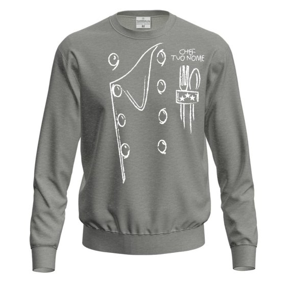Felpa unisex cuoco con stampa Casacca da cucina abbigliamento chef maglia ristorante bar pasticceria idea regalo uomo donna