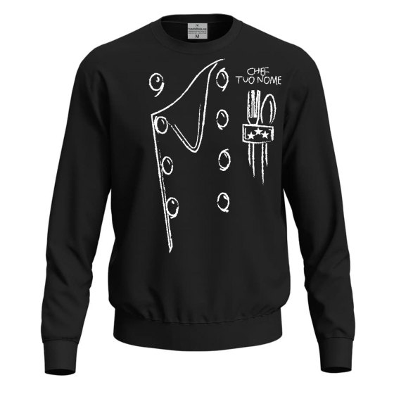 Felpa unisex cuoco con stampa Casacca da cucina abbigliamento chef maglia ristorante bar pasticceria idea regalo uomo donna