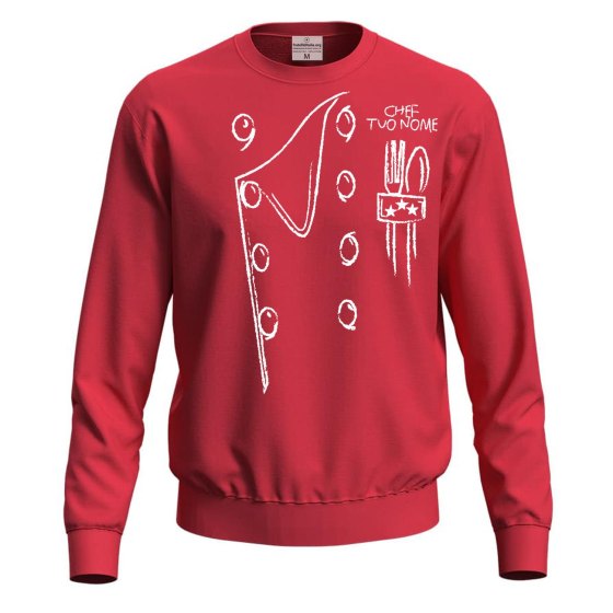 Felpa unisex cuoco con stampa Casacca da cucina abbigliamento chef maglia ristorante bar pasticceria idea regalo uomo donna