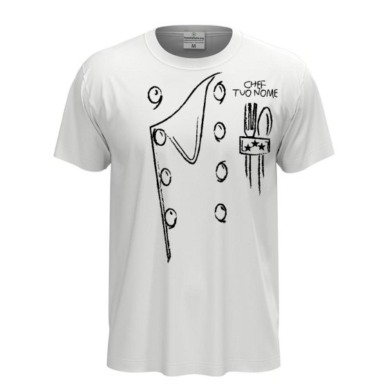 T-shirt maglia mezza manica con stampa DTF Casacca da cucina per uomo e donna