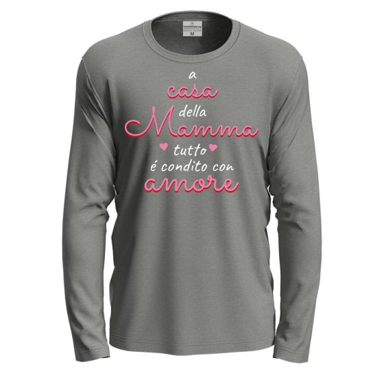 T-shirt a manica lunga Condito con amore  Idea regalo festa della mamma compleanno eventi