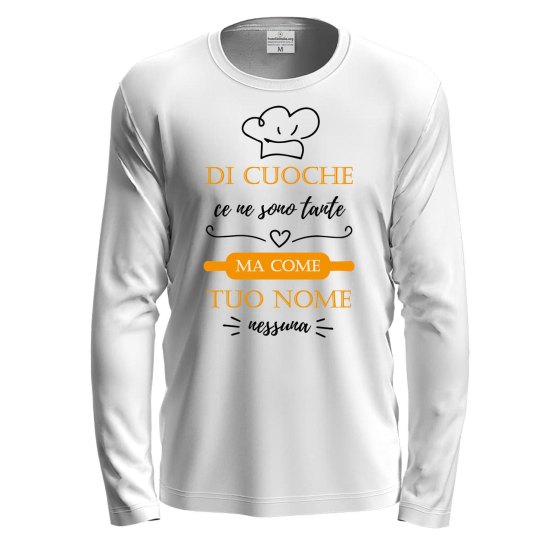 T-shirt maglia con stampa DTF CUOCHE CE NE SONO TANTE  Idea regalo personalizzabile con il tuo nome